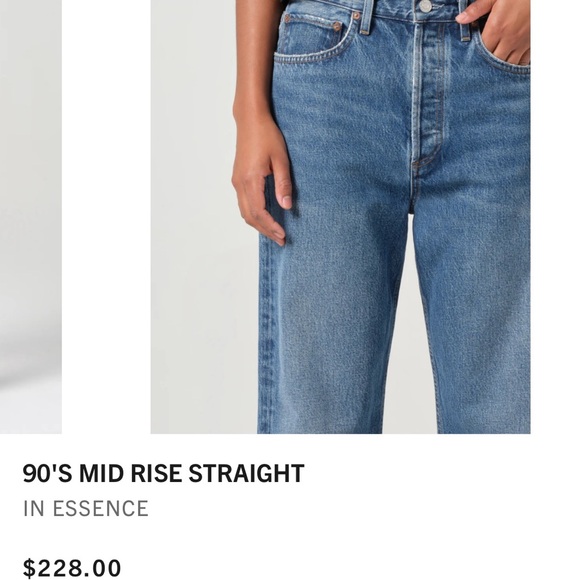 Agolde 90’s Loose Jeans in Essence Size 25 - Picture 3 of 14